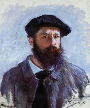Selbst Porträt mit einem Barett Claude Monet Ölgemälde